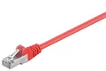 Produktbild: Goobay 95210 CAT 5e Patchkabel, SF/UTP, Rot, 0.25 m - CCA Kupfergemisch