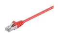 Produktbild: CAT 5e Kabel łączący, SF/UTP, Czerwony - Długość kabla 0.25 m