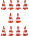 Produktbild: Relaxdays Markierungskegel im 10er Set mit stapelbaren Straßenmarkierungen mit Team & (24,45)