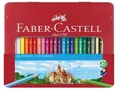 Produktbild: 24 FABER-CASTELL Colour Pencils Buntstifte farbsortiert Sechskant Metall-Etui
