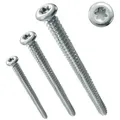 Produktbild: PARCO Fensterrahmenschraube Typ Pan Head, Silverline, TX30, 7,5x182mm & weitere - 100 Stück, Hohe Belastbarkeit, Einfache Montage, Doppeltes Gewinde 7,5x112mm