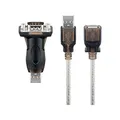 Produktbild: Wentronic 95436 schwarz, blau, Silber – USB 2.0 an 9pol D-Sub-Kabel Interface/Gender Adapter Kabel Interface/Gender Adapter (USB 2.0 Typ A, 9-polig D-SUB, 0,15 m, schwarz, blau, Silber)