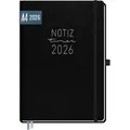 Produktbild: Wochen-Notiz-Timer Maxi 2026 / A4 / Schwarz / Häfft-Verlag - Schwarz