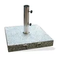 Produktbild: Sonnenschirmständer Schirmständer eckig 45 cm Granit grau 40 kg Gartenschirm