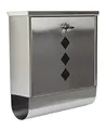 Produktbild: BURG-WÄCHTER Briefkasten mit Zeitungsfach, Rostfreier Edelstahl, Einwurf-Format DIN C4, 2 Schlüssel, Square 6200 NI