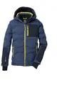 Produktbild: killtec Jungen Ski-Steppjacke/Funktionsjacke mit Kapuze und Schneefang KSW 203 BYS QLTD JCKT, nachtblau/schwarzblau/dunkellime, 152, 43470-000