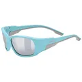 Produktbild: uvex sportstyle 514 - Sportbrille für Kinder - starker Schutz vor Sonnenstrahlung - unzerbrechlicher Flex-Rahmen - lightblue matt/mirror silver - one size
