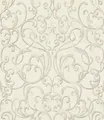 Produktbild: Vliestapete Rasch 651607 Ornamente Silber Beige Weiß Metallic Effekt (4,00€/1qm)