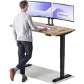 Produktbild: Desktronic HomePro Elektrisch höhenverstellbarer Schreibtisch 140x70cm Massive Eiche/Schwarzmit Memory-Funktion, Anti-Kollisions Technologie, USB-... - Schwarz