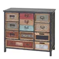 Produktbild: Mendler Apotheker-Schrank HWC-A43, Kommode, Tanne Holz massiv Vintage Shabby-Look 90x84x32cm ~ Variantenange 57069