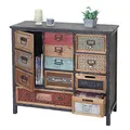 Produktbild: Mendler Apotheker-Schrank HWC-A43, Kommode, Tanne Holz massiv Vintage Shabby-Look 84x90x32cm