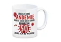 Produktbild: speecheese Tasse Witziger Kaffeebecher für den 50. Geburtstag mit Motiv: Pandemie