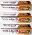 Produktbild: blend-a-dent PLUS Haftcreme 3x 40g neutraler Geschmack für Zahnprothesen