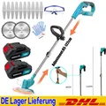 Produktbild: 2Akkus Elektro Akku Rasentrimmer Freischneider Motorsense Für Makita 18V +122CM
