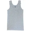 Produktbild: Toker Collection® Achselhemd Damen Unterhemd mit extra breiter Spitze (1 Stück, einzeln gepackt) Spitze in vielen Varianten grau 36/38