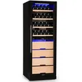 Produktbild: Klarstein Barossa 123 Duo Weinkühlschrank 123 Fl 226 Ltr 2 Zonen Touch-Steuerung Schwarz