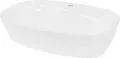 Produktbild: LuxeBath Waschbecken Aufsatzwaschbecken Oval, 60,5x38x14 cm, Weiß, aus Keramik