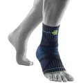 Produktbild: Bauerfeind Sprunggelenkbandage Ankle Support DYNAMIC, beidseitig tragbar, aus Baumwolle, Polyester und Elasthan blau S