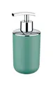 Produktbild: WENKO Seifenspender Brasil Grün - Flüssigseifen-Spender, Spülmittel-Spender Fassungsvermögen: 0.32 l, Kunststoff (TPE), 7.3 x 16.5 x 9 cm, Grün, 16.5 x 9 x 7.3 cm
