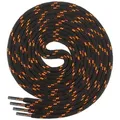 Produktbild: Di Ficchiano Schnürsenkel runde SCHNÜRSENKEL ø 4,5 mm für Trekkingschuhe und Arbeitsschuhe - orange|schwarz 120 cm / Durchmesser 4,5mm