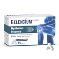Produktbild: GELENCIUM® Hyaluron Intense | Höchste Hyaluron-Tagesdosis: 500mg | Hochmolekular: 2.000-4.000 kDa | Patentierter & studienbasierter Rohstoff (GreenIuronic®)