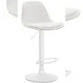 Produktbild: CLP Barhocker Kiel Kunstleder weiß/weiß