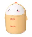 Produktbild: Huifoo Mini TischmüLleimer mit Deckel, Süße Cartoon Tisch Mülleimer, Cute Papierkorb Klein, Kawaii Deko, Aufbewahrungsbox, für BüRos, Kinderzimmer, Schminktisch, Wohnzimmer - Gelb