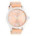 Produktbild: Oozoo Armbanduhr orange Leder Timepieces Herren Analog-Quarzuhr UOC1090A