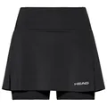 Produktbild: Head Tennisrock mit Innenhose Club Basic schwarz Mädchen