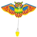 Produktbild: Kinderdrachen HQ Flashy Owl Kite 102197 Grün 113 x 50 cm