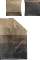 Produktbild: Irisette Bettwäsche Edel-Feinbiber braun-grau Größe 1x 155x220 cm + 1x 80x80 cm