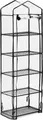 Produktbild: Relaxdays Gewächshaus Balkon, HBT: 193 x 58 x 36 cm, 5 Etagen, Eisen & PVC-Folie, Foliengewächshaus, transparent/schwarz