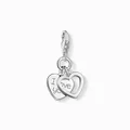 Produktbild: THOMAS SABO Charm Anhänger Herzen I Love you Sterlingsilber poliert 0852-001-12