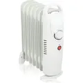 Produktbild: alpina Öl Heizkörper Elektrisch – Mobiler Radiator Heizung 850W – Elektro Heizkörper mit Thermostat – Elektrische Zusatzheizung mit Überh... - Weiß