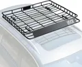 Produktbild: VEVOR Dachgepäckträgerkorb Autodachkorb (1095 x 1270 x 105 mm) universeller Dachgepäckträger aus rostfreiem legiertem Stahl mit 68 kg Max. Tragkraft, Autodach-Gepäckträger für SUV Lkw