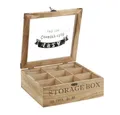 Produktbild: ToCi Teebox Teebox Holz Teekiste Teedose Teebeutelbox Retro Storage Box
