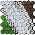 Produktbild: Floordirekt - Rasengitter Paddockplatte Für Bodenverstärkung Schwarz 50 X 50 Cm 1 Rasengitter