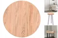Produktbild: Tischplatte Ohne Beine Hellbraun Ø 30x2.5 Cm Massives Eichenholz