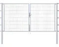 Produktbild: Stabgitter-Doppeltor ALBERTS Flexo Typ 6/5/6 300 x 120 cm inkl. Pfosten 8 x 8 cm