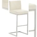 Produktbild: CLP Barhocker Paros Kunstlederbezug creme