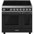 Produktbild: Smeg Kombistandherd, SMEG CPF92IMA, Induktion, Antrazit, 90 cm