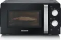 Produktbild: SEVERIN Mikrowelle MW 7886 | Solo-Mikrowelle 17L | 700 Watt | 6 Stufen | Drehteller 24cm | Schwarz/Edelstahl