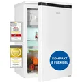 Produktbild: Exquisit Kühlschrank mit Gefrierfach, 107 Liter Nutzinhalt, 4-Sterne-Gefrierfach, Kühlschrank, 55 cm Breite, Kühlschrank klein, KS516-4-051C weiss