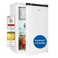 Produktbild: Exquisit Kühlschrank mit 4-Sterne-Gefrierfach, KS515-4-051C weiss, 107 Liter, 2 Ablagen, Gemüseschublade, Türanschlag wechselbar, 55 cm Breite