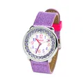 Produktbild: Scout Kinderuhr aus der Serie The Darling Collection violett mit Glassteinen