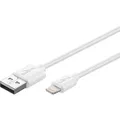 Produktbild: Goobay Lightning auf USB 1m Weiß Apple MFI zertifiziert / Sync- / Ladekabel / Datenkabel