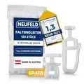 Produktbild: NEUFELD® 120 Gardinengleiter für Innenlaufschienen (inkl. 6 Feststeller) | 7mm Faltengleiter für Gardinenschienen, Vorhangschienen | Gardinenrollen