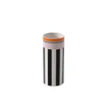 Produktbild: Villeroy & Boch - Memphis Home Vase Groß Bunt, Schwarz-Weiße Deko-Vase mit Orangenen und Rosafarbigen Akzenten, Blumenvase, Dekoration, Ikonisches Design, Deko Wohnung, Premium Porzellan