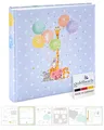 Produktbild: goldbuch 15 403 Babyalbum Balloon Party, Babybuch 30 x 31 x 4 cm, Fotoalbum mit 58 weißen Blankoseiten und 4 illustrierten Seiten, Einband aus Kunstdruck mit Tier-Motiv, Album, Fotobuch Blau