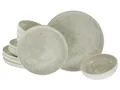 Produktbild: CreaTable, 23714, Serie Uno Athena, 12-teiliges Geschirrset für 4 Personen, Teller Set aus Steinzeug, spülmaschinen- und mikrowellengeeignet, Made in Portugal